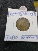 1949 G Germany 10 Pfennig Coin
