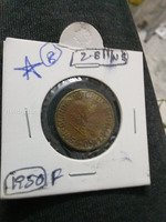 1950 German 10 Pfennig Coin