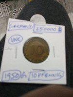 1950 Germany 10 Pfennig Coin
