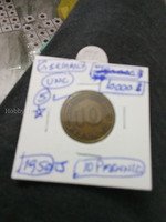 1950s Germany 10 Pfennig Coin