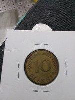 1972 F Germany 10 Pfenning UNC. - Image 2
