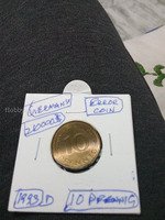 1993-D Germany 10 Pfennig Error Coin