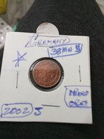 2002 J Germany 1 Euro cent UNC