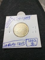 2003 Germany 20 Euro Cent Coin