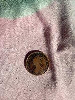 Antique British India Half Anna Coin 1862 - Image 2