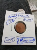 2005 France 1 Euro Cent Proof Coin
