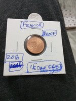 2014 France 1 Euro Cent Proof Coin