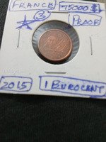 2015 France 1 Euro Cent Proof Coin