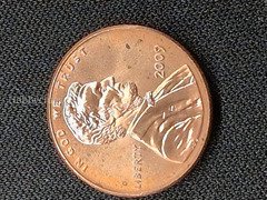 2009 US Lincoln Bicentennial One Cent Coin - Birth and Early Childhood Design