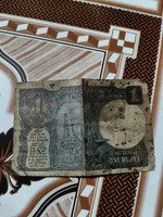 Vintage 1981 Indian One Rupee Banknote