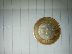 India 10 Rupees Commemorative Coin 1985-2015 - Image 2