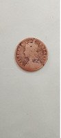 Old Copper Coin with Worn Portrait