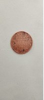 Old Copper Coin with Worn Portrait - Image 2