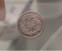 1871 Seated Liberty Half Dime - Image 2