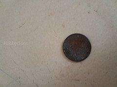 Old Worn Coin with Patina