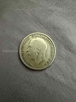 1928 British Silver Crown Coin - King George V