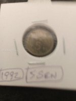 1992 Malaysia 5 Sen Coin