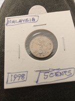1998 Malaysia 5 Sen Coin