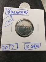 2017 Malaysia 10 Sen Coin UNC