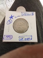 1991 Malaysia 20 sen unc.
