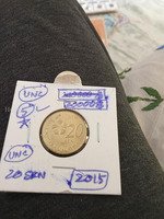 2015 Malaysia 20 Sen Coin UNC