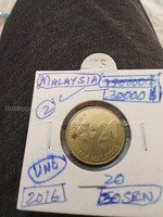 2016 Malaysia 20 Sen Coin