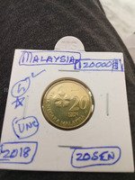 2018 Malaysia 20 Sen Coin