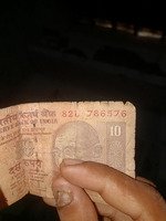 Old Indian 10 Rupees Banknote - Image 2