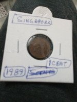 1989 Singapore 1 Cent Coin