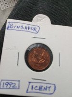 1992 Singapur 1 cent unc.