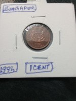 1994 Singapore 1 Cent Coin