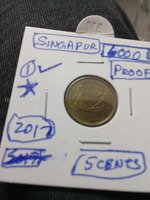 2017 Singapore 5 Cents Proof Coin