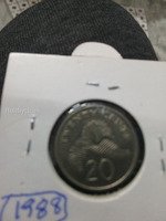 1988 Singapore 20 Cents Coin - Image 2