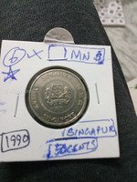 1990 Singapore 50 Cents Coin