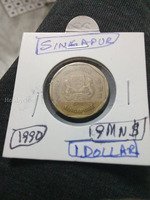 1990 Singapore One Dollar Coin