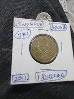 2011 Singapore 1 Dollar Coin UNC