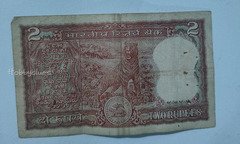 Vintage Indian 2 Rupees Banknote - Image 2