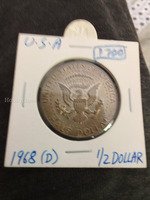 1968 (D) Kennedy Half Dollar Coin