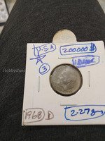 1968-D U.S. Roosevelt Dime Coin