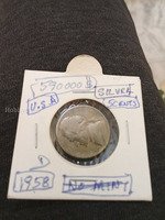 1958 U.S.A. Silver 5 Cents Coin