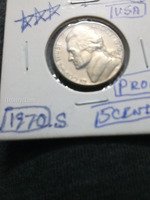 1970-S USA Jefferson Nickel Proof Coin