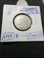 1999 P U.S. Nickel 5 Cents Coin