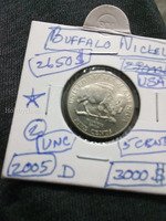 2005 D Buffalo Nickel - Uncirculated Condition
