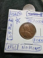 1941 USA Lincoln Wheat Penny - No Mint Mark