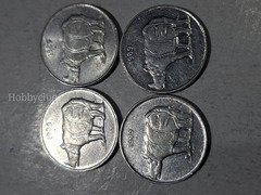 4 Coins of 25 PAISE 1989 Noida minted India