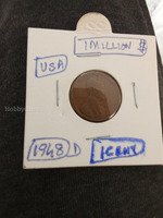 1948-D USA One Cent Coin