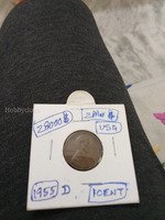1955 D USA One Cent Lincoln Wheat Penny