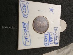 1957-D Lincoln Wheat Penny - USA One Cent Coin