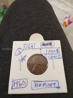 1960 USA One Cent Penny - No Mint Mark
