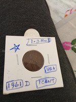 1961 D US One Cent Coin (Lincoln Penny)